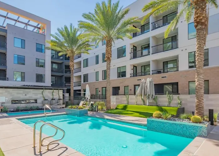 Apartment Modern 1bd - Pool, Gym, Parking, W-d - Sleeps 4